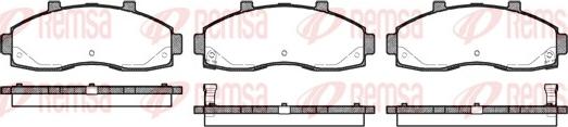 Remsa 0662.02 - Kit de plaquettes de frein, frein à disque cwaw.fr