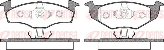 Remsa 0609.00 - Kit de plaquettes de frein, frein à disque cwaw.fr