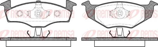 Remsa 0609.10 - Kit de plaquettes de frein, frein à disque cwaw.fr