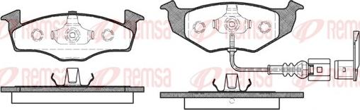 Remsa 0609.11 - Kit de plaquettes de frein, frein à disque cwaw.fr