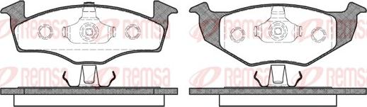 Remsa 0609.20 - Kit de plaquettes de frein, frein à disque cwaw.fr