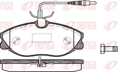 Remsa 0604.04 - Kit de plaquettes de frein, frein à disque cwaw.fr