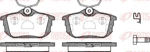 Remsa 0605.02 - Kit de plaquettes de frein, frein à disque cwaw.fr