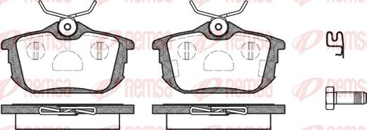 Remsa 0605.12 - Kit de plaquettes de frein, frein à disque cwaw.fr