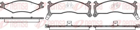 Remsa 0600.02 - Kit de plaquettes de frein, frein à disque cwaw.fr