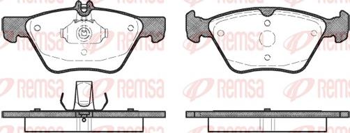 Remsa 0601.00 - Kit de plaquettes de frein, frein à disque cwaw.fr