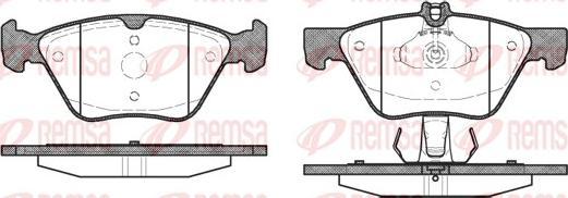 Remsa 0601.30 - Kit de plaquettes de frein, frein à disque cwaw.fr