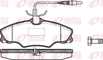 Remsa 0603.04 - Kit de plaquettes de frein, frein à disque cwaw.fr