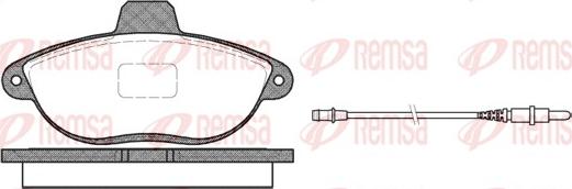 Remsa 0602.02 - Kit de plaquettes de frein, frein à disque cwaw.fr