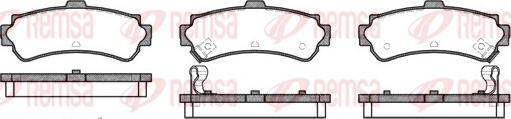 Remsa 0607.02 - Kit de plaquettes de frein, frein à disque cwaw.fr