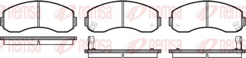 Remsa 0619.02 - Kit de plaquettes de frein, frein à disque cwaw.fr