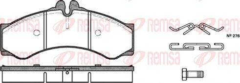 Remsa 0614.00 - Kit de plaquettes de frein, frein à disque cwaw.fr