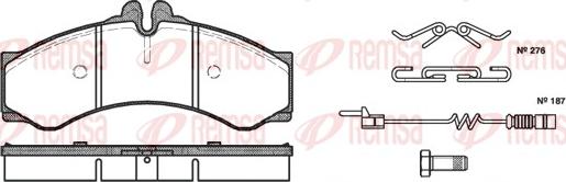 Remsa 0614.02 - Kit de plaquettes de frein, frein à disque cwaw.fr