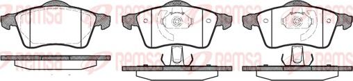 Remsa 0618.00 - Kit de plaquettes de frein, frein à disque cwaw.fr