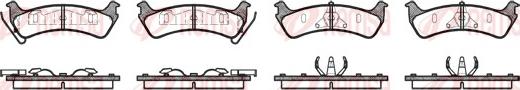 Remsa 0617.00 - Kit de plaquettes de frein, frein à disque cwaw.fr