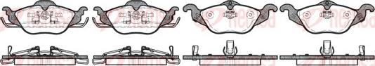 Remsa 0684.02 - Kit de plaquettes de frein, frein à disque cwaw.fr