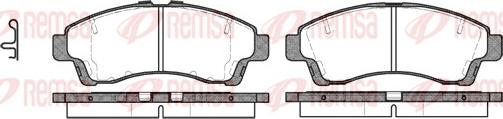 Remsa 0639.02 - Kit de plaquettes de frein, frein à disque cwaw.fr