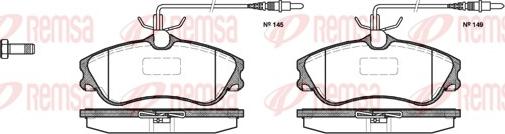 Remsa 0634.04 - Kit de plaquettes de frein, frein à disque cwaw.fr