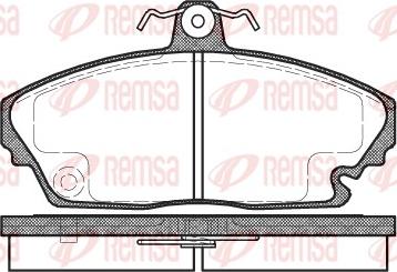 Remsa 0635.00 - Kit de plaquettes de frein, frein à disque cwaw.fr