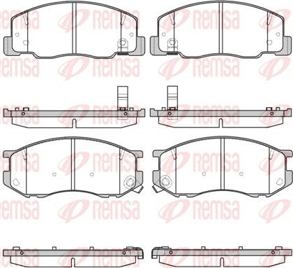 Remsa 0636.04 - Kit de plaquettes de frein, frein à disque cwaw.fr