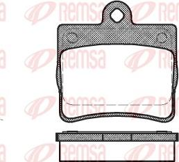 Remsa 0630.00 - Kit de plaquettes de frein, frein à disque cwaw.fr