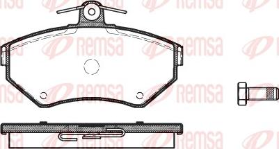 Remsa 0631.00 - Kit de plaquettes de frein, frein à disque cwaw.fr