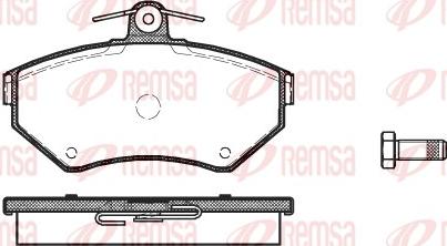 Remsa 0631.10 - Kit de plaquettes de frein, frein à disque cwaw.fr