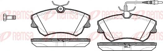 Remsa 0638.02 - Kit de plaquettes de frein, frein à disque cwaw.fr