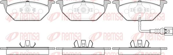 Remsa 0633.41 - Kit de plaquettes de frein, frein à disque cwaw.fr