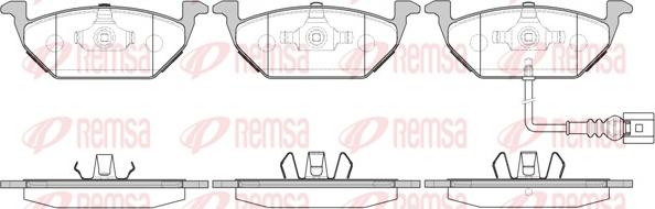 Remsa 0633.31 - Kit de plaquettes de frein, frein à disque cwaw.fr