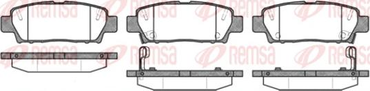 Remsa 0632.02 - Kit de plaquettes de frein, frein à disque cwaw.fr