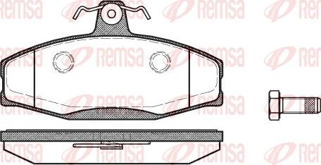 Remsa 0620.20 - Kit de plaquettes de frein, frein à disque cwaw.fr