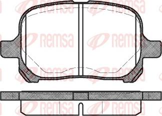 Remsa 0621.00 - Kit de plaquettes de frein, frein à disque cwaw.fr