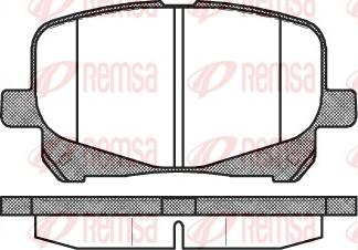 Remsa 0621.10 - Kit de plaquettes de frein, frein à disque cwaw.fr