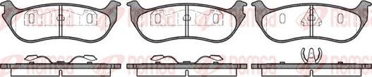 Remsa 0628.75 - Kit de plaquettes de frein, frein à disque cwaw.fr