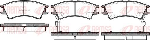 Remsa 0675.02 - Kit de plaquettes de frein, frein à disque cwaw.fr