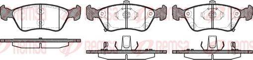 Remsa 0676.02 - Kit de plaquettes de frein, frein à disque cwaw.fr