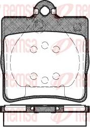 Remsa 0678.00 - Kit de plaquettes de frein, frein à disque cwaw.fr