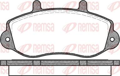 Remsa 0677.00 - Kit de plaquettes de frein, frein à disque cwaw.fr