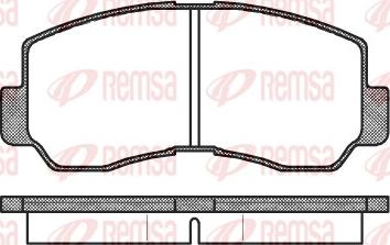 Remsa 0094.40 - Kit de plaquettes de frein, frein à disque cwaw.fr