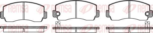 Remsa 0094.10 - Kit de plaquettes de frein, frein à disque cwaw.fr