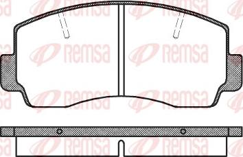 Remsa 0094.20 - Kit de plaquettes de frein, frein à disque cwaw.fr