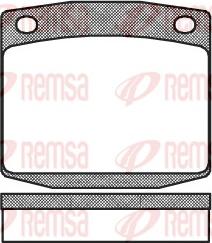 Remsa 0095.00 - Kit de plaquettes de frein, frein à disque cwaw.fr