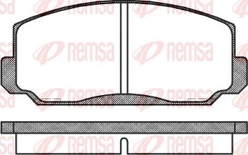 Remsa 0098.00 - Kit de plaquettes de frein, frein à disque cwaw.fr