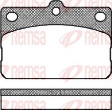 Remsa 0092.00 - Kit de plaquettes de frein, frein à disque cwaw.fr