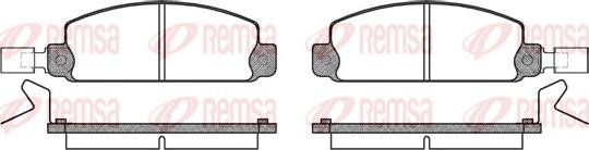 Remsa 0097.24 - Kit de plaquettes de frein, frein à disque cwaw.fr