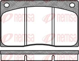 Remsa 0044.00 - Kit de plaquettes de frein, frein à disque cwaw.fr