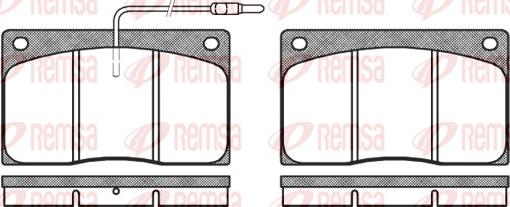 Remsa 0044.02 - Kit de plaquettes de frein, frein à disque cwaw.fr