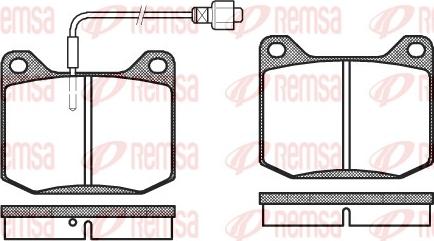 Remsa 0045.02 - Kit de plaquettes de frein, frein à disque cwaw.fr