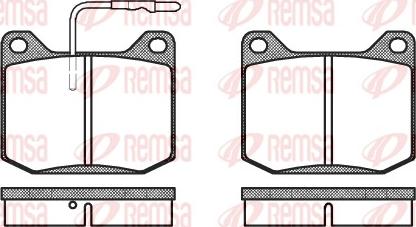 Remsa 0045.32 - Kit de plaquettes de frein, frein à disque cwaw.fr